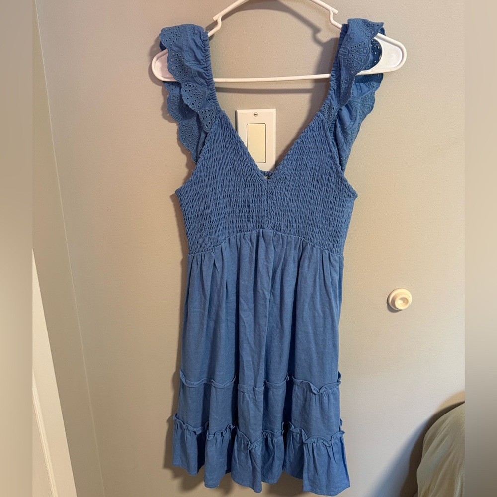 Love Tree Blue Midi Dress